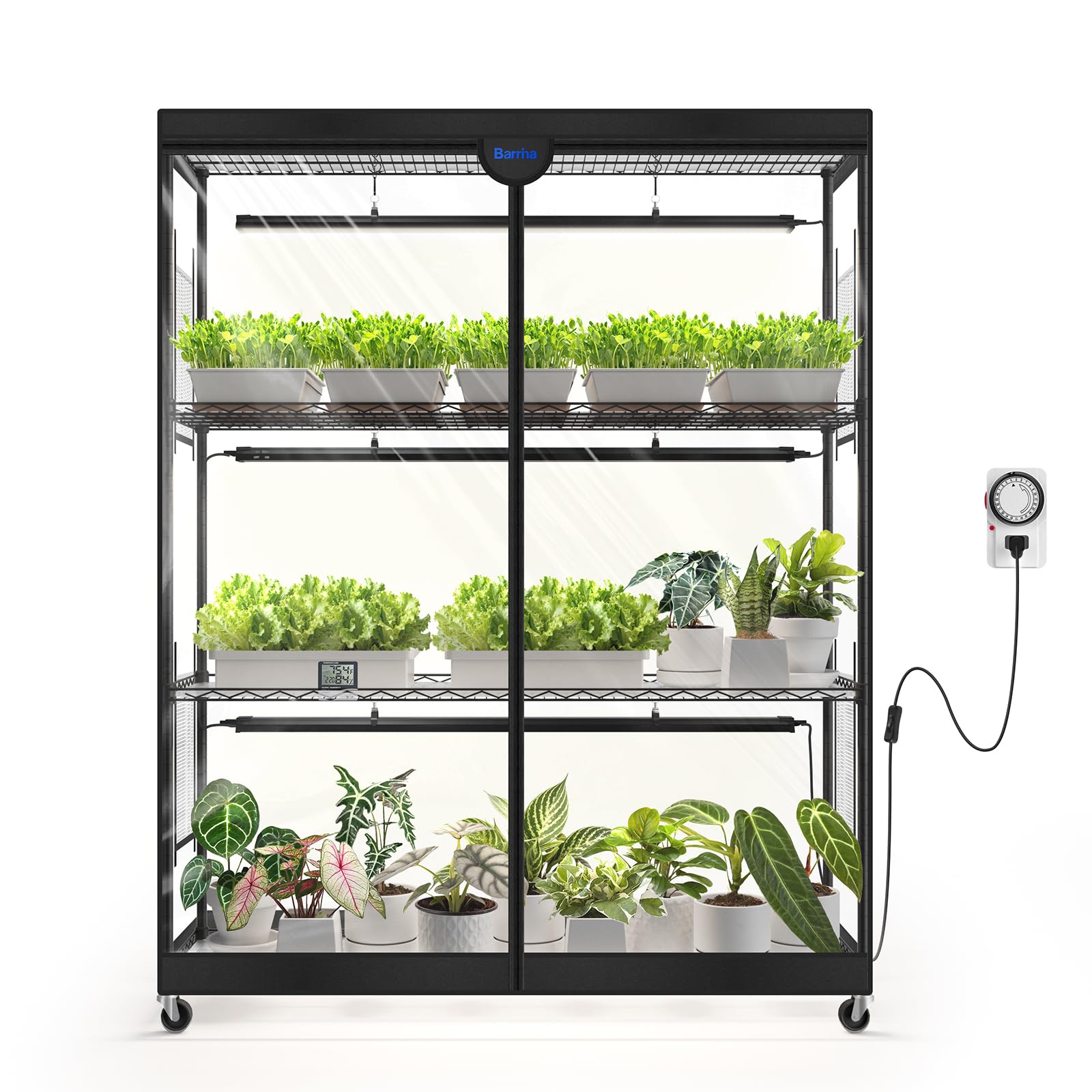 Amazon.com : Barrina LP1200 Indoor Greenhouse with Grow Light, 4